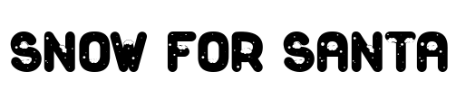 Snow For Santa Font Image
