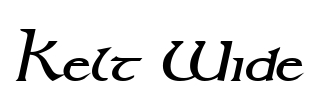 Kelt Wide Font Image