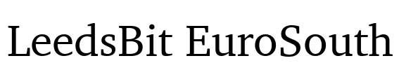 LeedsBit EuroSouth Font Image