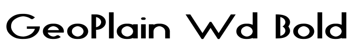 GeoPlain Wd Bold