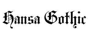 Hansa Gothic Font Image