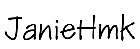 JanieHmk Font Image