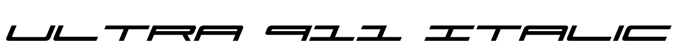 Ultra 911 Italic