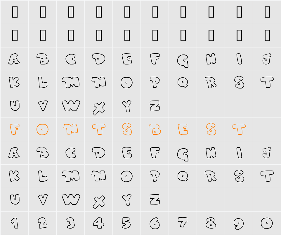 Duped Character Map