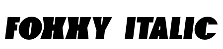 Foxxy Italic