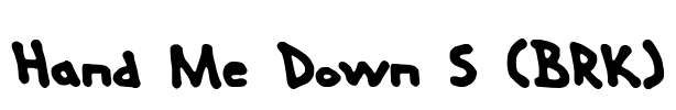 Hand Me Down S (BRK) Font Image