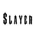 Slayer Font Image