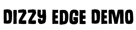 Dizzy Edge DEMO Font Image