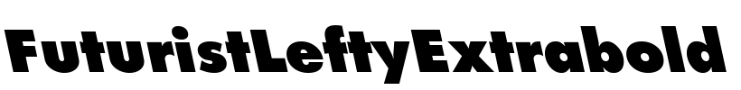 FuturistLeftyExtrabold