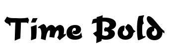 Time Bold Font Image