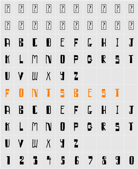 Qumbazonki Character Map
