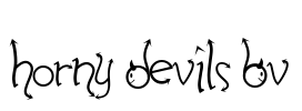 Horny Devils BV Font Image