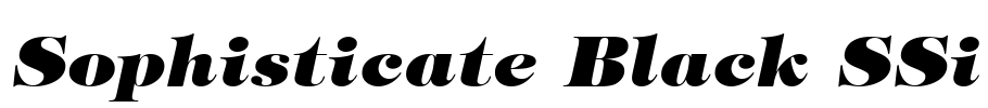 Sophisticate Black SSi
