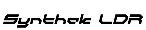 Synthek LDR Font Image