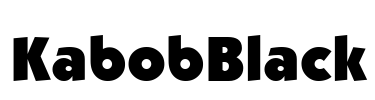 KabobBlack Font Image