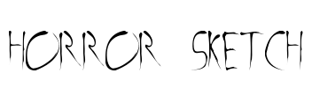 Horror Sketch Font Image