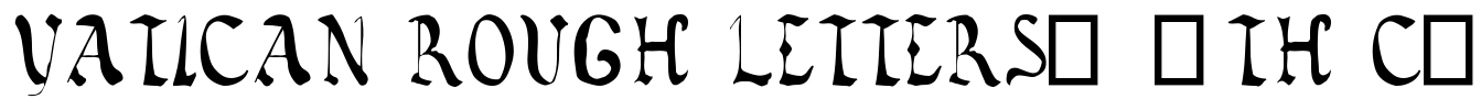 Vatican Rough Letters, 8th c. Font Image