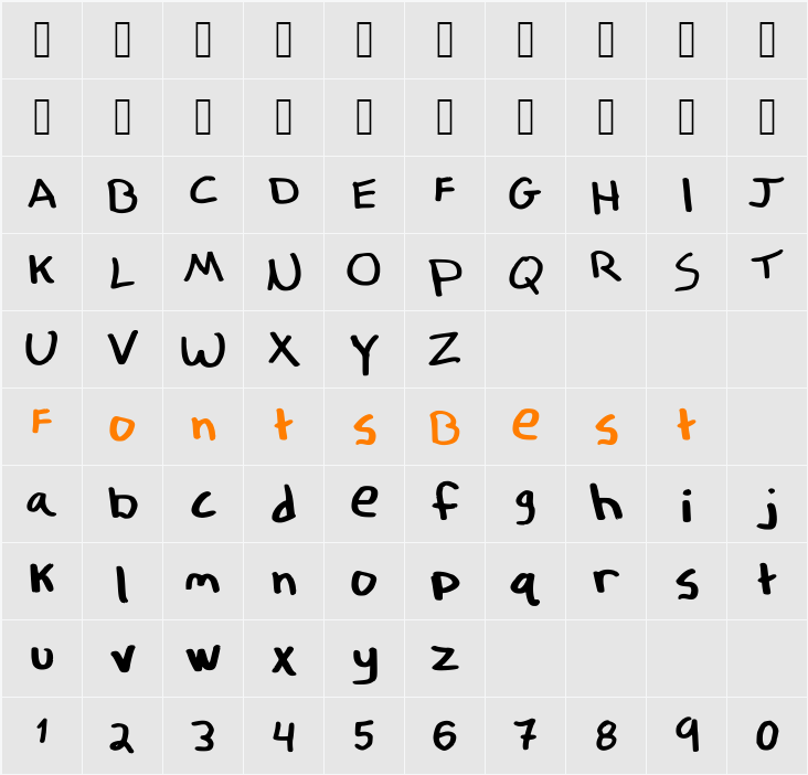 Wish I Knew Character Map