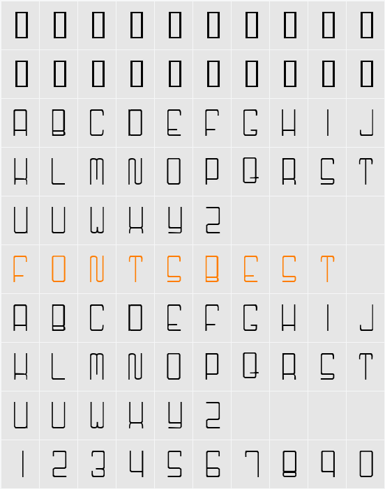 Niner Character Map