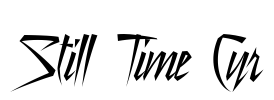 Still Time Cyr Font Image