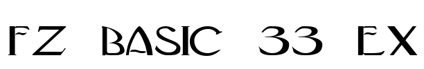FZ BASIC 33 EX Font Image