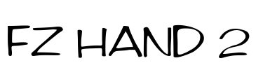 FZ HAND 2 Font Image