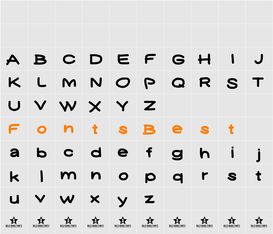 YUKAFONT Character Map