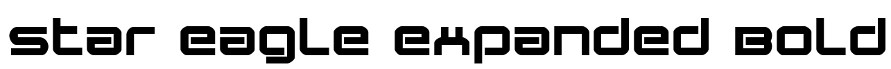 Star Eagle Expanded Bold Font Image