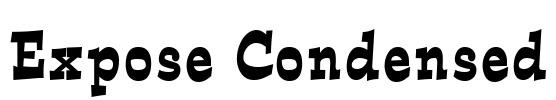 Expose Condensed Font Image