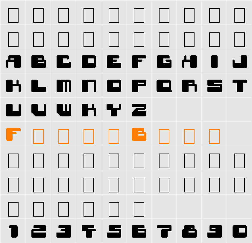 Star Waves Black Character Map