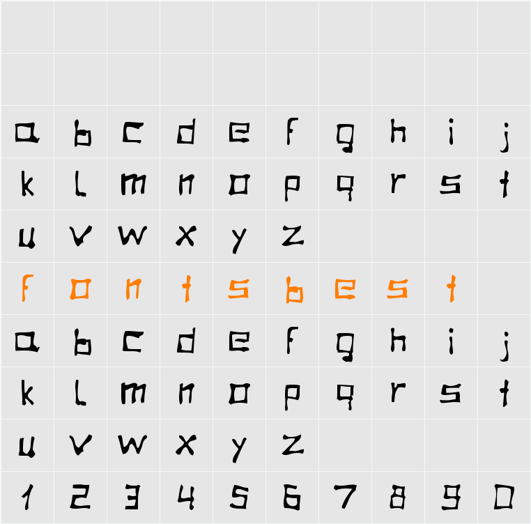 mato Character Map
