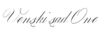 Venski sad One Font Image