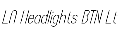 LA Headlights BTN Lt Font Image