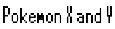 Pokemon X and Y Font Image