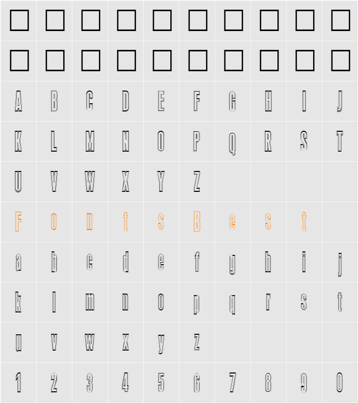 Quote Outline Character Map