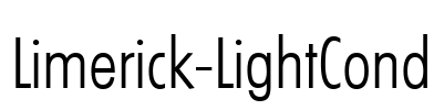 Limerick-LightCond Font Image
