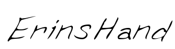 ErinsHand Font Image