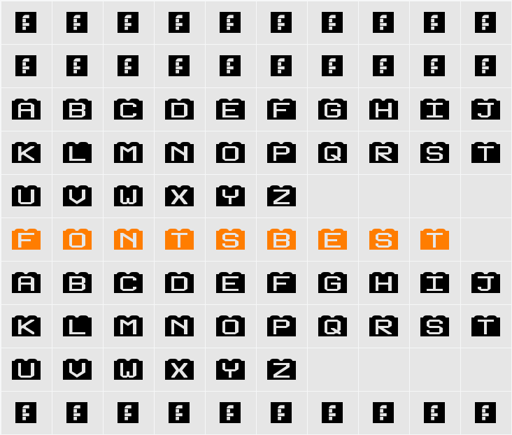 Building Blocks Character Map