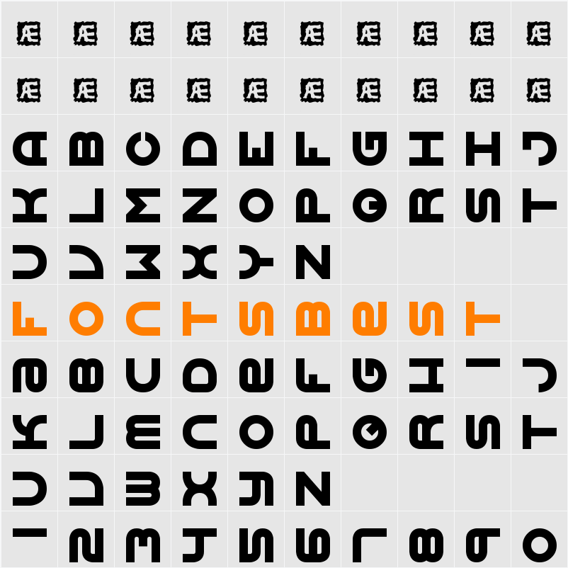Vertigo 2 BRK Character Map