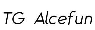 TG Alcefun Font Image