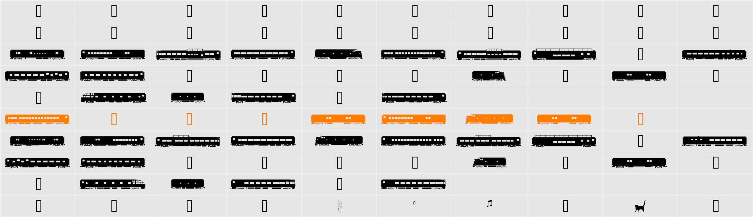 Passenger Character Map
