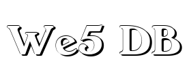 We5 DB Font Image