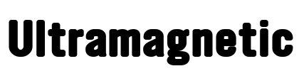 Ultramagnetic Font Image
