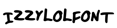 IZZYLOLFONT Font Image