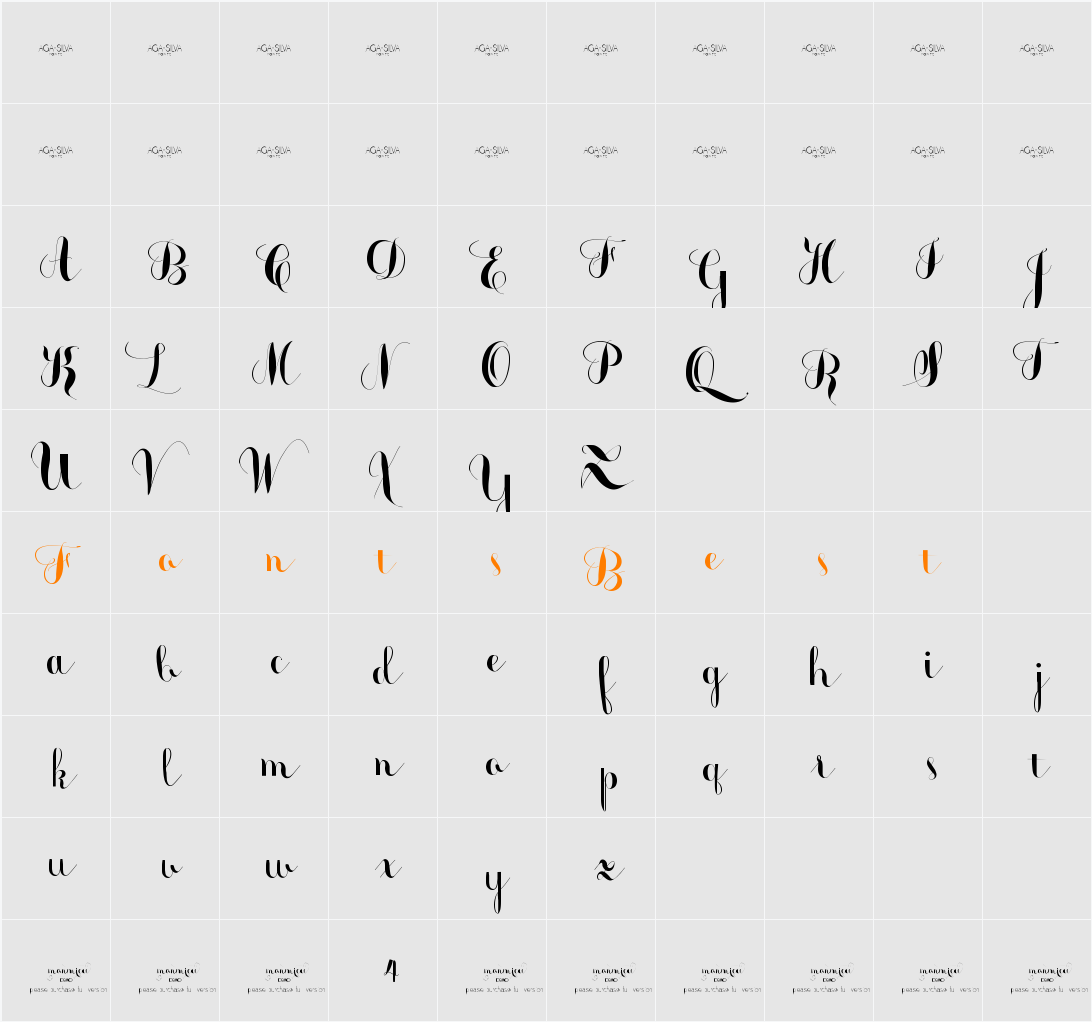 monmica demo Character Map