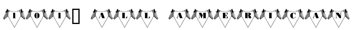 101! All American Font Image