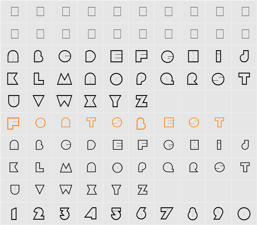 Laugh Hollow Character Map
