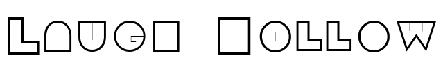 Laugh Hollow Font Image