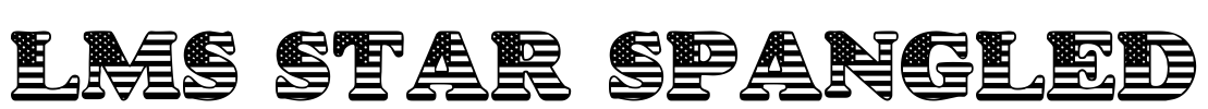 LMS Star Spangled Font Image