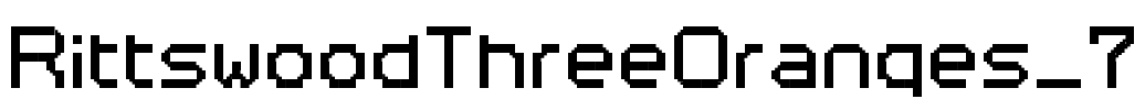 RittswoodThreeOranges_7 Font Image